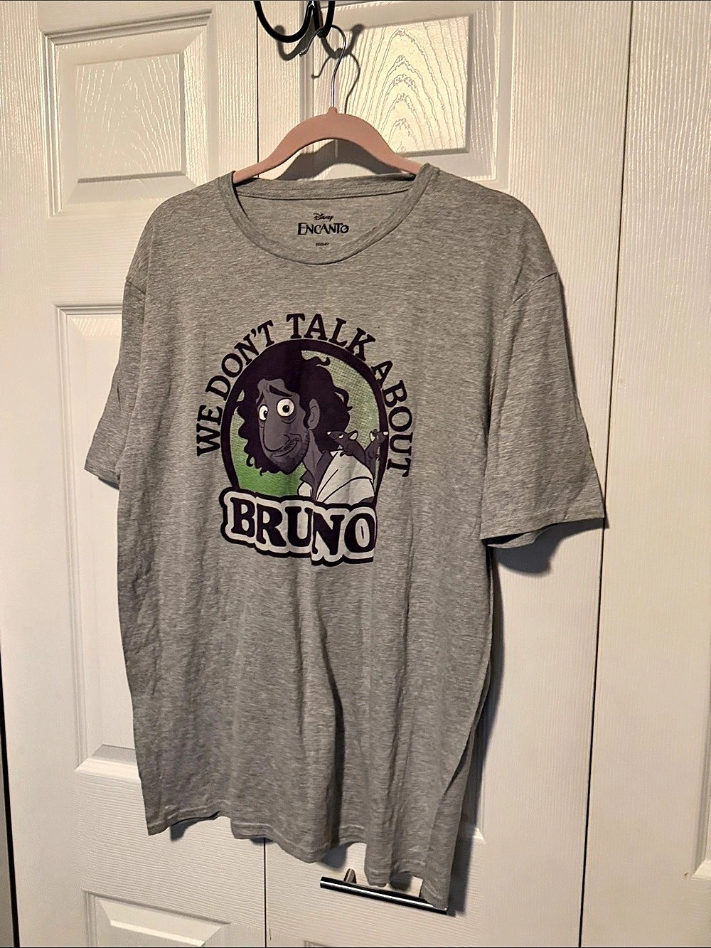 Disney Encanto We Don't Talk About Bruno T-Shirt Gray Large